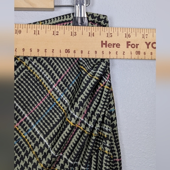 ASTR The Label REVOLVE Ruffle Ruched Herringbone Midi Dress Size Large - Picture 7 of 8
